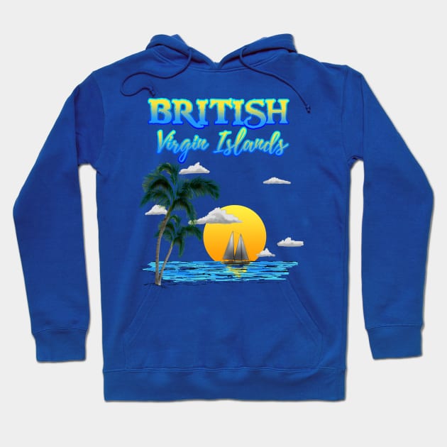 British Virgin Islands Sunset Hoodie by macdonaldcreativestudios